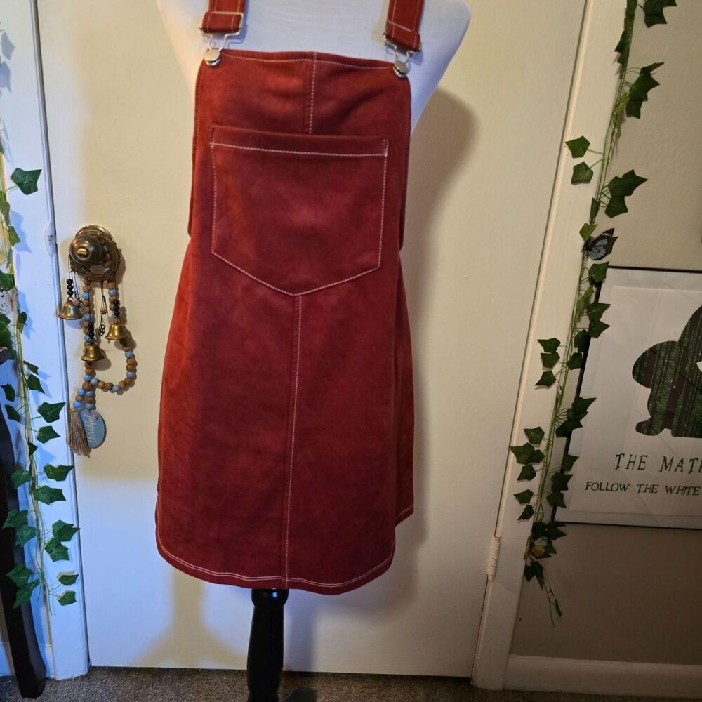 Auw Women's Red and Burgundy Casual-dresses